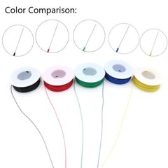 5pcs 164ft Copper Hookup Wire Kit Wrapping 30awg Cable Jumper Wire Solid Core Ti