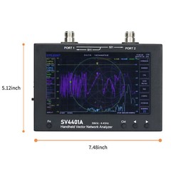 SV4401A 50KHz-4.4GHz VNA Vector Network Analyzer 7inch Touch Lcd 100dB Dynamic