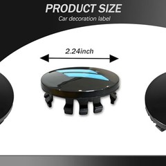 4PCS 63mm=2.5 inch Slash Wheel Center Cap Covers Fit for Dodge Charger Durango D