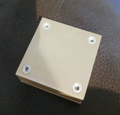 Compac Dev Corp Anodized Aluminum RF Enclosure P/N R51160-075-0 2x2x0.75 Inch