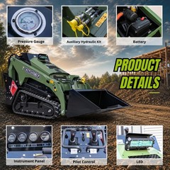 Free Ship TYPHON STOMP V1000 24.4hp 1.5Ton Kubota D1105 w Fork Pallet Attachment