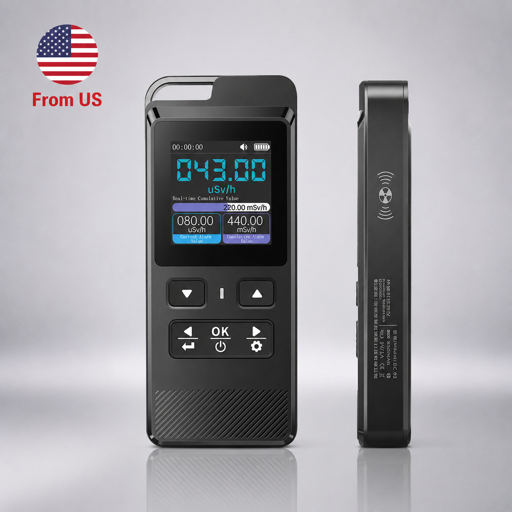 Radiation Detector 500mSv 15MeV IPS Display Data Logging Nuclear Gamma, X-Ray