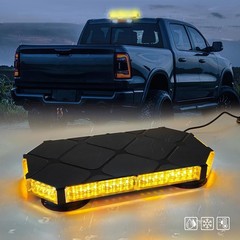 16.5 Inch Roof Top Beacon Emergency Strobe Light 56 LED Magnetic Warning Caution