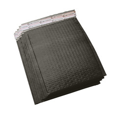 AirnDefense 250 #0 6.5X10″ Black Poly Bubble Mailers Shipping Padded Envelope