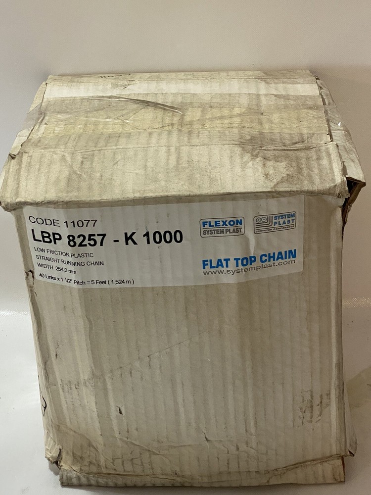 SYSTEM PLAST STRAIGHT RUNNING CHAIN LBP 8257 K 1000. 5’ 1 1/2” Pitch