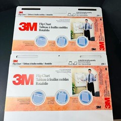 Professional Flip Chart Pad 3M 570 Unruled 25″x30″ White 40 Sheet/Pad Pack of 2