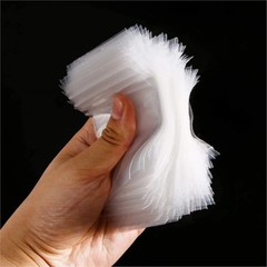 100pcs Mini Clear Resealable Plastic Jewelry Bags Small Ziploc Zip Bag