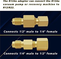 R134A Can Tap,Self-Sealing & Puncture Style AC Freon Tank Adapter Valve Core Rem