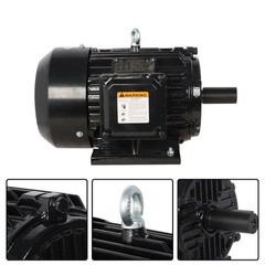 1800 RPM Electric Motor 184T Frame TEFC 230/460 Volt Severe Duty 5HP 3 Phase New
