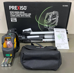 PREXISO 360 Laser Level with Tripod – IP54 Rechargeable Wide Angle Vertical NEW