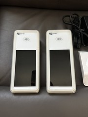 Clover Flex 2 White POS – Lot of 2 – Factory Reset – Protective Grip Case