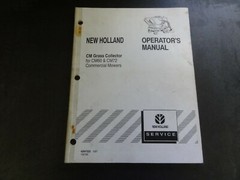 New Holland CM Grass Collector for CM60 CM72 Commercial Mowers Operator’s Manual