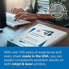Hammermill Colored Paper, 20 lb Blue Printer Paper, 8.5 x 11-10 Ream (5,000 Shee