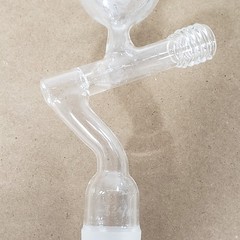 Chipped Chemglass AF-0548-02 200mL Addition Funnel 24/40 Joint Size Med Frit