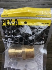 Apollo Expansion PEX / Pex A 1 in. PEX T X 1 in. D MPT Brass Male Adapter