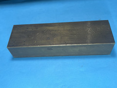 vintage solid brass bar machinist tool 5″ x 1.5″ x 1″ scrap over 2 pounds