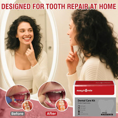 Tooth Repair Kit Zinc Oxide Eugenol,Dental Cement for Chipped Broken Red