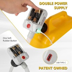 Automatic Fuel Transfer Pump with Auto-Stop, 3.8 Gallon per Min, 51” Extra L…