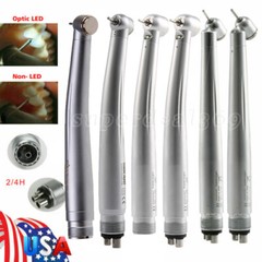 US NSK Style Dental High Speed Turbine Handpiece 4Hole 45 Degree LED/No-LED Push