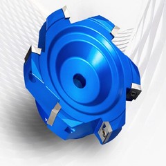 400R KM12 High-Gloss Fast Feed Flying Cutter Head 45° Angle Multi-Edge Milling