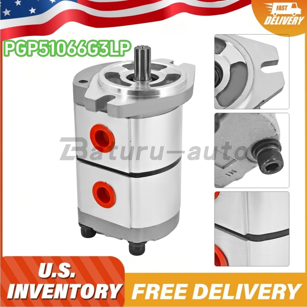 PGP51066G3LP Hydraulic Gear Pump For AGT MX CRT23 Mini Skid Steer Loader NEW