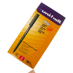 (3-Packs) Uni-ball Onyx Red Ink Fine Point Roller Ball Pen 36-Pens, New (60144)
