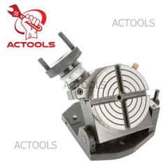 Rotary Table Tilting 4″ Inch With 3 Jaw 65mm Mini Lathe Chuck Milling Machine