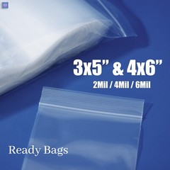 Clear Plastic 3×5″ 4×6″ Zip Lock Bags 2Mil 4Mil 6Mil Reclosable Jewelry Baggies