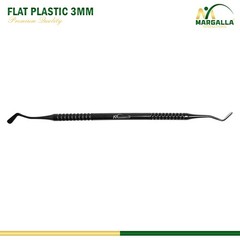 Dental Flat Plastic Filling 3mm Restorative Amalgam Double Ended Mate Black