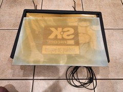 SK Facom Tools Hanging Lighted Sign Illuminated Light Box w/ Chain Vintage VTG