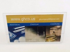 10 Pack Business Card Clear Acrylic Sign Holder Slant Back Display 4″x2″ ZM