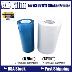 2 Rolls AB Film Roll Transfer Sticker For A3 UV DTF Printer Per Roll
