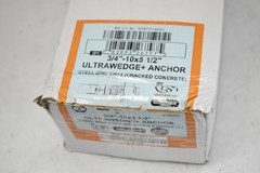 U.S. Anchor ULTRAWEDGE+ Concrete Anchors 3/4″-10 X 5-1/2 Steel Zinc 20pc 157400