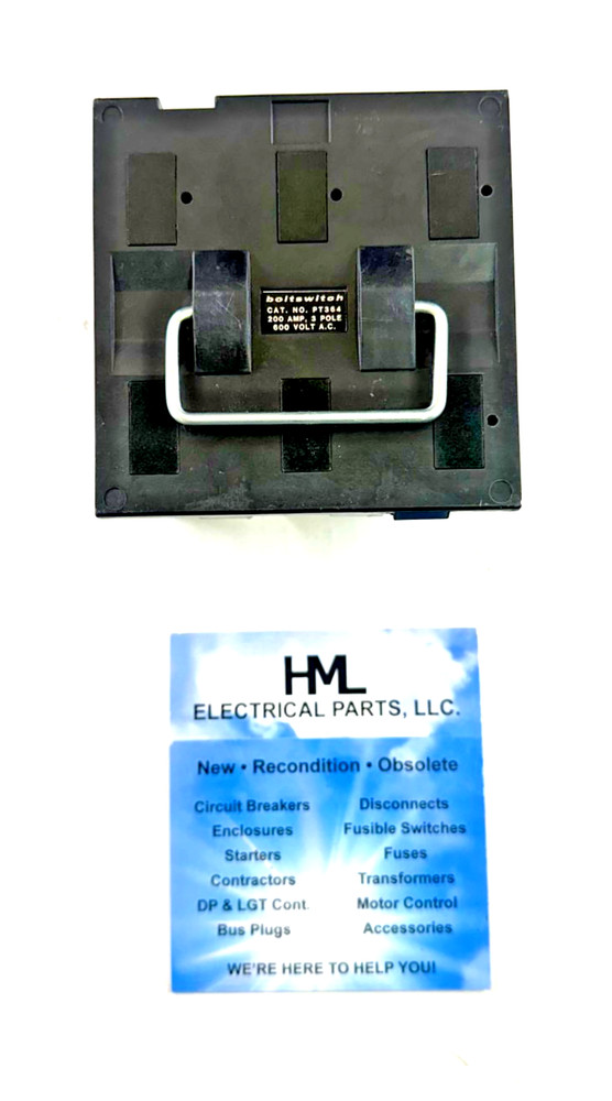 BOLTSWITCH, PT364, 200A, 600V, 3P, REPLACEMENT FUSE PULL OUT ONLY *RECONDITIONED