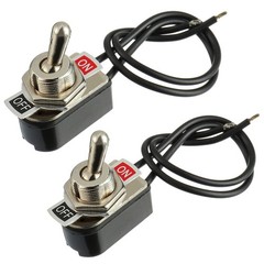 Heavy Duty Toggle Switch SPST 2 Pin ON/Off Rocker Toggle Switch 6A/125V