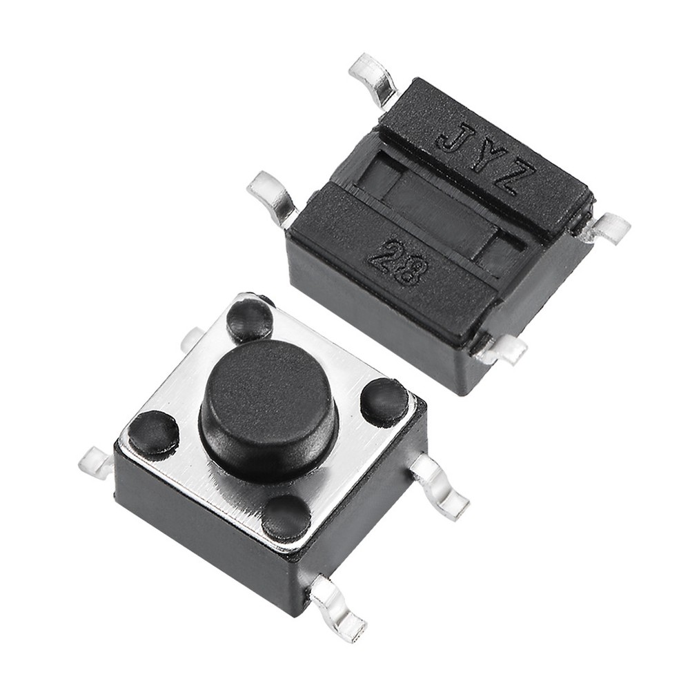 50pcs Momentary Panel PCB Surface Mounted Devices SMT SPST Tactile Tact Switch