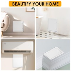 Plumbing Access Panel Drywall Ceiling Plastic Wall Removable Hinged 6×9 Inch