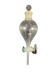 KIMBLE KIMAX 125mL Squibb Separatory Funnel Stopcock #22 Neck 29048-125