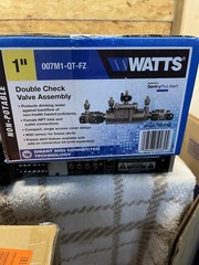 Watts 1 in. Bronze Double Check Valve Backflow Preventer Assembly Sensor 007M1QT