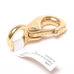 PEERLESS 3/8″ Fixed Eye Snap Hook Polished Brass 2-1/8″ Long #249B