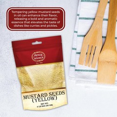 Yellow Mustard Seeds Bulk, 5-Pounds