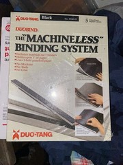 DUO-TANG DUOBIND Machineless Binding System – Black – 5 Report Covers- NEW!