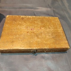 The L S Starrett Co. No. 445 Depth Micrometer 0 – 3″ With Wooden Box Vintage