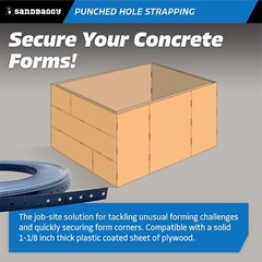 Sandbaggy Punched Hole Strapping – Heavy-Duty Perforated Metal Strap (300 ft)