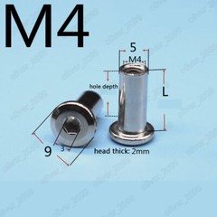 M3 M4 M5 M6 M8 M10 Steel Rivet Cap Nuts Hex Socket Furniture Connector Barrel