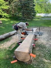 Portable Chainsaw mill 24 Inches Planking Milling Bar Size 14 Inches to 24 In…