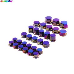 30pcs Motorcycle Screw Nut Bolt Cap Cover Universal Motorcycle Screw Head Covers