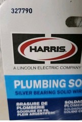 PLUMBING SOLDER Silver Bearing Solid Wire Solder 3 oz #327790 NEW