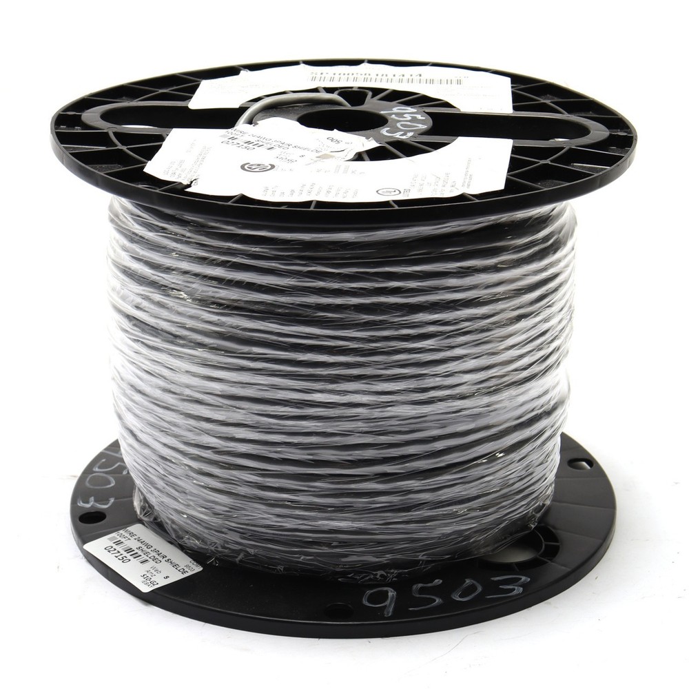 Belden 9503 3-Twisted Pair 24AWG w/Overall Shield Cable, Gray, 100ft