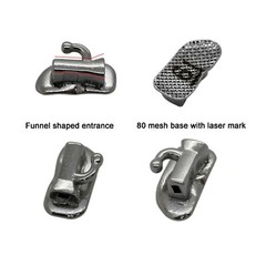 10 Sets Dental Orthodontic Buccal Tube Roth 022 1st Molar Tube Laser Marked Mesh